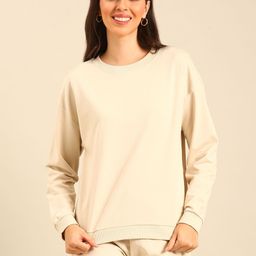 De Moza Women Round Neck Cotton Sweatshirt-image-91