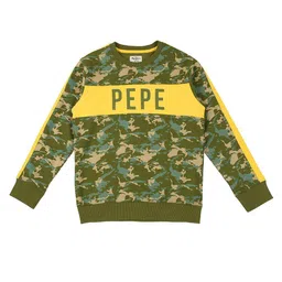 Pepe Jeans Boys Green Printed Cotton Sweatshirt-image-16