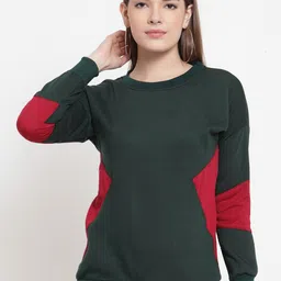 BAESD Colourblocked Round Neck Sweatshirt-image-70