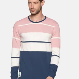 SHOWOFF Men Pink Colourblocked Sweatshirt-54