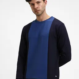 Dennis Lingo Colourblocked Round Neck Knitted Sweatshirt-image-69
