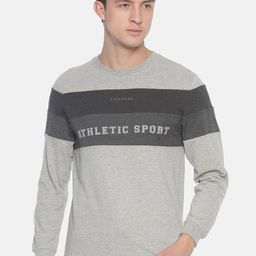 Steenbok Men Grey Colourblocked Sweatshirt-image-38