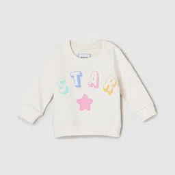max Girls Typography Printed Pure Cotton Sweatshirt-image-88