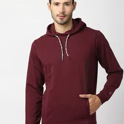 Pepe Jeans Men Maroon Cotton Sweatshirt-image-3