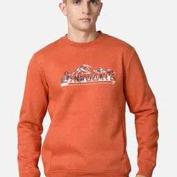 t-base Men Rust Printed Sweatshirt-picture-40