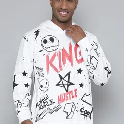 WAIMEA Typography Printed Hooded Pullover Sweatshirt-picture-18