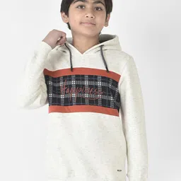 Crimsoune Club Boys Checked Hooded Sweatshirt-image-42