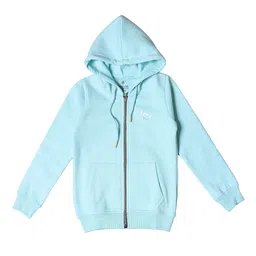 BAESD Girls Fleece Front-Open Hooded Sweatshirt-image-3