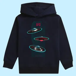 BAESD Kids Space Printed Hooded Fleece Pullover-image-34