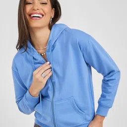 Styli Hooded Cotton Front-Open Sweatshirt-image-108