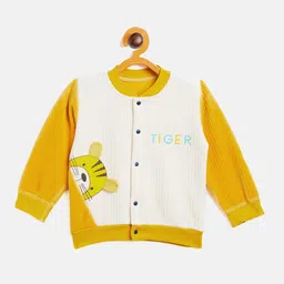 Camey Unisex Kids Yellow Printed Sweatshirt-image-59