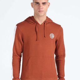 Flying Machine Pure Cotton Hooded Pullover Sweatshirt-image-24