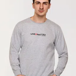ARRAY Printed Round Neck Cotton Sweatshirt-51