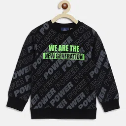 Chicco Boys Black Typography Printed Sweatshirt-image-69
