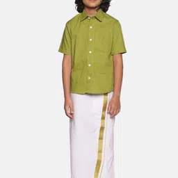 Sethukrishna Boys Pure Cotton Shirt & Dhoti-10