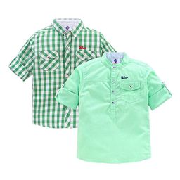 TONYBOY Boys Pack of 2 Classic Pure Cotton Casual Shirts-image-25