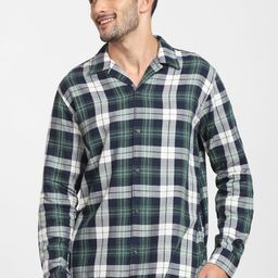SELECTED Men Green Tartan Checks Checked Casual Shirt-image-33
