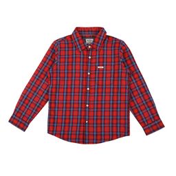 Pepe Jeans Boys Red Tartan Checks Checked Casual Shirt-picture-27