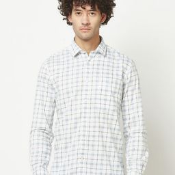 Crimsoune Club Slim Fit Checked Casual Cotton Shirt-image-29