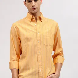 GANT Regular Fit Button Down Striped Shirts-image-73