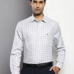Tommy Hilfiger Tartan Checked Cotton Formal Shirt-image-12