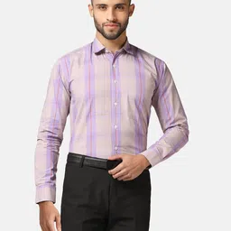 TAHVO Slim Fit Checked Pure Cotton Casual Shirt-image-26
