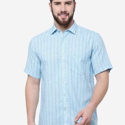 JADE BLUE Men Striped Slim Fit Comfort Cotton Casual Shirt-image-97