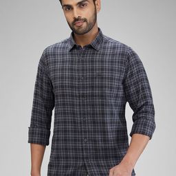 ColorPlus Men Slim Fit Tartan Checks Opaque Checked Casual Shirt-image-39