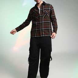 Campus Sutra Men Checked Comfort Relaxed Fit Cotton Casual Shirt-image-54
