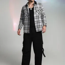 Campus Sutra Men Checked Comfort Relaxed Fit Cotton Casual Shirt-image-79