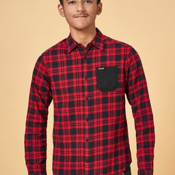 Coolsters by Pantaloons Boys Tartan Checked Cotton Casual Shirt-image-68