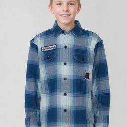 Gini and Jony Boys Cotton Checked Casual Shirt-picture-11
