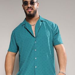 Instafab Plus Self Design Classic Casual Shirt-30