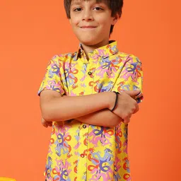 TALES & STORIES Boys Floral Printed Casual Shirt-picture-47