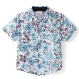 CrayonFlakes Boys Floral Opaque Printed Casual Shirt-image-96