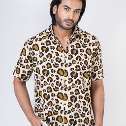 Kartikeya Jaipur Relaxed Animal Opaque Printed Cotton Oversized Casual Shirt-image-65