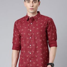 Metronaut Conversational Printed Slim Fit Casual Shirt-image-52