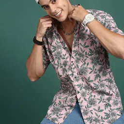 SHOWOFF Men Floral Printed Cotton Standard Slim Fit Casual Shirt-image-68