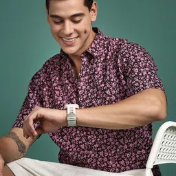 SHOWOFF Men Floral Printed Cotton Standard Slim Fit Casual Shirt-image-83