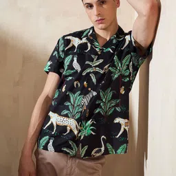 DENNISON Smart Printed Opaque Casual Shirt-image-56