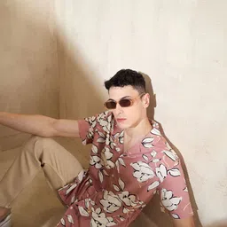 DENNISON Smart Block Printed Oversized Casual Shirt-image-97