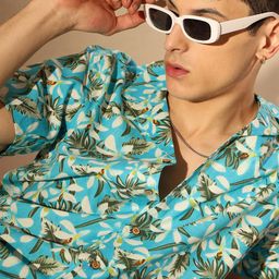 DENNISON Lightweight Cotton Block Printed Shirt-image-50
