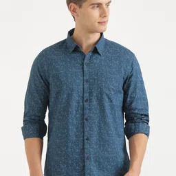 Joven Men Floral Opaque Printed Casual Shirt-image-78