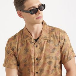 Joven Men Floral Opaque Printed Casual Shirt-image-71