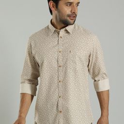 Indian Terrain Floral Printed Pure Coton Casual Shirt-image-85