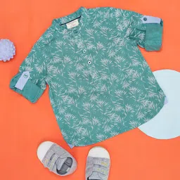 Pantaloons Baby Infants Boys Floral Printed Cotton Casual Shirt-image-102