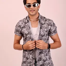 DEZANO Classic Abstract Printed Casual Shirt-image-61