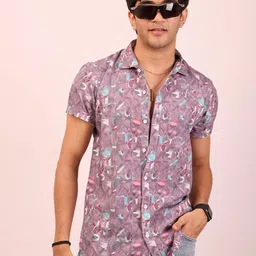 DEZANO Classic Abstract Printed Casual Shirt-image-59
