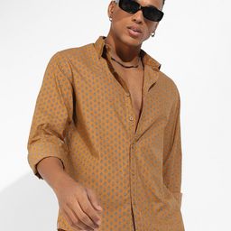 Campus Sutra Classic Floral Printed Cotton Casual Shirt-image-59
