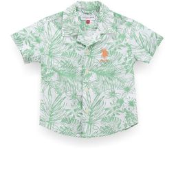 U.S. Polo Assn. Kids Boys Classic Fit Tropical Printed Cuban Collar Cotton Casual Shirt-picture-40